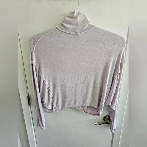 Free People Alameda Pullover Turtleneck Long Sleeve Top in Iris | PS - Picture 5 of 5